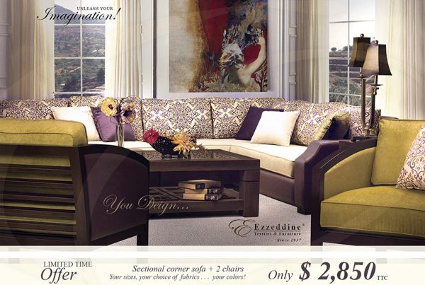 Limited Time Offer - Living Room - Hermitage Offer - Only $2,850 - Sectional Corner Sofa + 2 Chairs